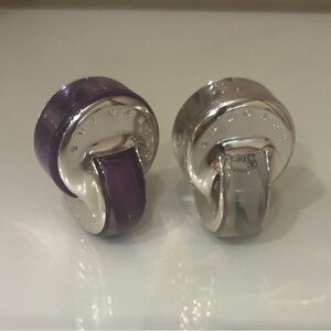 Bulgari Purple and Silver Mini Perfumes